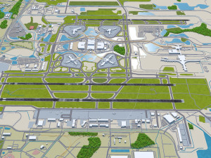 Orlando Airport 15km 3D 模型