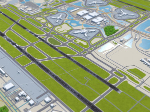 Orlando Airport 15km 3D 模型