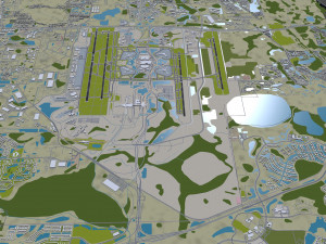 Orlando Airport 15km 3D 模型