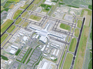 Oslo Gardermoen Airport 15km 3D Model