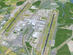 Oslo Gardermoen Airport 15km 3D Модель