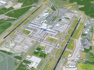 Oslo Gardermoen Airport 15km 3D Модель