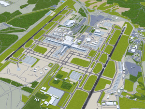 Oslo Gardermoen Airport 15km 3D Модель