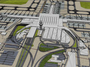 Oslo Gardermoen Airport 15km 3D Model