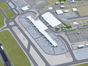 Ottawa International Airport 10km 3D Model