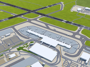 Ottawa International Airport 10km 3D Model