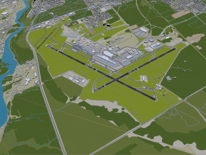 Ottawa International Airport 10km 3D Model