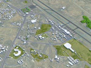 Abha city Saudi Arabia 50km 3D Model