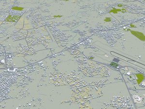 Abha city Saudi Arabia 50km 3D Model