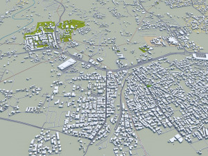 Abha city Saudi Arabia 50km 3D Model