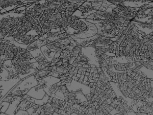 Abha city Saudi Arabia 50km 3D Model