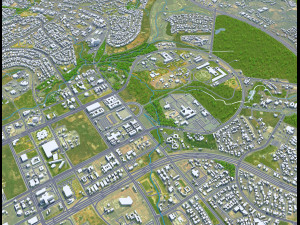 Abuja city Nigeria 40km 3D Model
