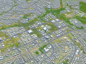 Abuja city Nigeria 40km 3D Model