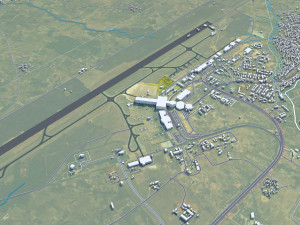 Abuja city Nigeria 40km 3D Model