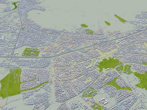 Abuja city Nigeria 40km 3D Model