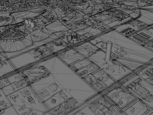 Abuja city Nigeria 40km 3D Model