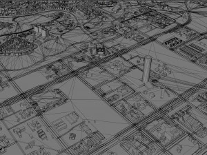 Abuja city Nigeria 40km 3D Model