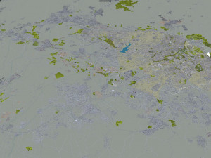 Abuja city Nigeria 40km 3D Model