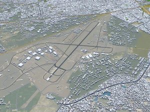 Agra city India 50km 3D Model