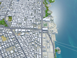 Al Khobar city Saudi Arabia 50km 3Dモデル