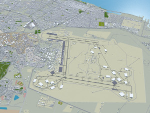 Al Khobar city Saudi Arabia 50km 3D Model