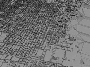 Al Khobar city Saudi Arabia 50km 3D Model