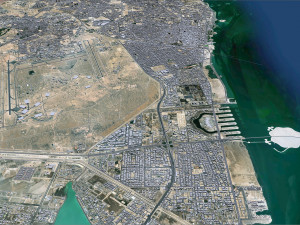 Al Khobar city Saudi Arabia 50km 3D Model