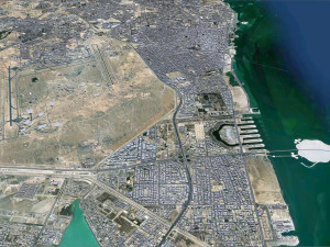 Al Khobar city Saudi Arabia 50km 3D Model