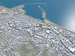 Al Seeb city Oman 40km 3D Model