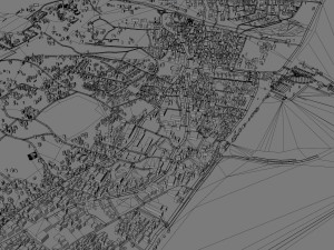 Al Seeb city Oman 40km Model 3D