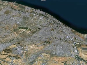 Al Seeb city Oman 40km 3D Model