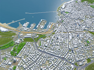 Bandirma City Turkey 20km 3D Model