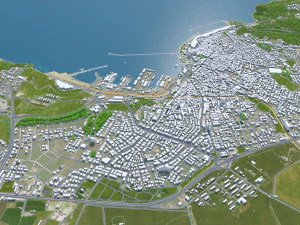 Bandirma City Turkey 20km 3D Model