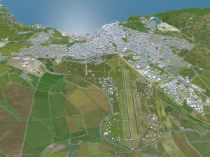 Bandirma City Turkey 20km 3D Model