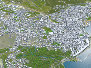 Bandirma City Turkey 20km 3D 모델