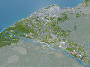 Batumi City Georgia 30km 3D 모델