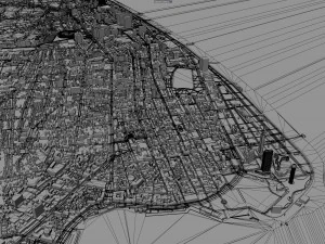Batumi City Georgia 30km 3D Model