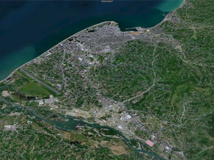 Batumi City Georgia 30km 3D Model