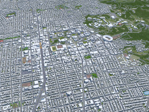 Berkeley city California 30km 3D Model
