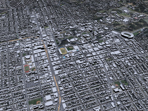 Berkeley city California 30km 3D Model