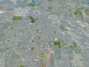 Caldwell City Idaho USA 20km 3D-Modell