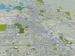 Caldwell City Idaho USA 20km 3D-Modell