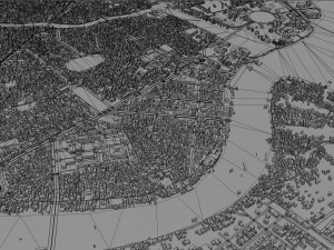 Can Tho city Vietnam 30km 3D 모델