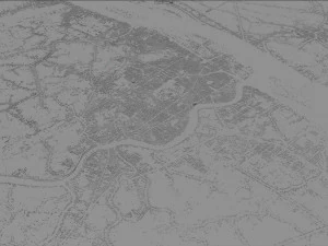 Can Tho city Vietnam 30km 3D Model