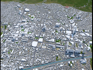 Caracas City Venezuela 40km 3D Model