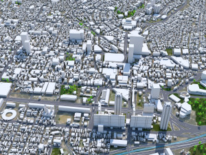 Caracas City Venezuela 40km 3D Model