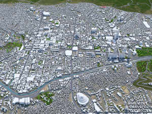 Caracas City Venezuela 40km 3D Model