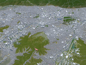 Caracas City Venezuela 40km 3D Model