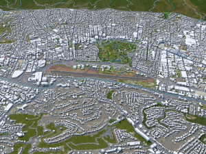 Caracas City Venezuela 40km 3D Model