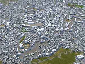Caracas City Venezuela 40km 3D Model
